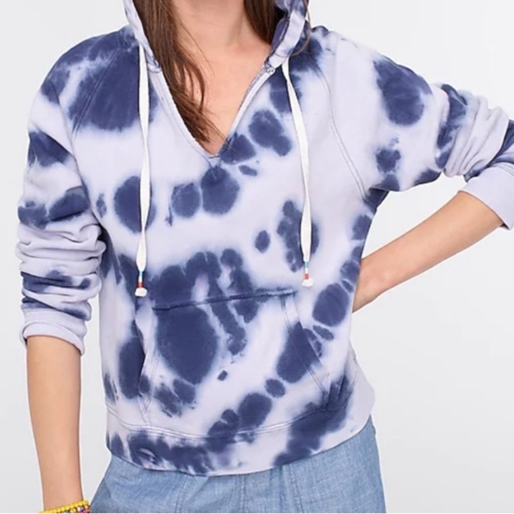 J.Crew tie-dyed French terry hoodie